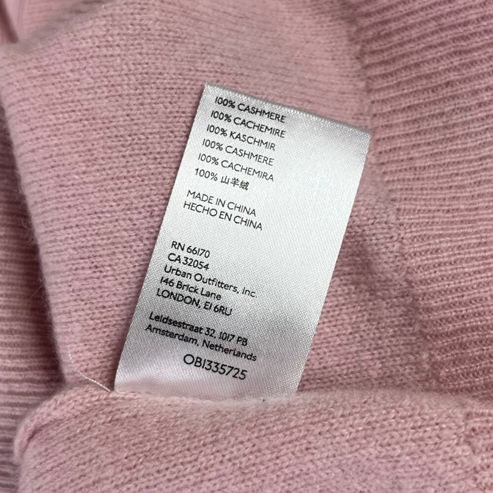 Anthropologie Pilcro 100% Cashmere Henley Sweater Pink Size XXS - Picture 8 of 9